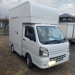 ID68@H30(2018)年　スズキ キャリイ キッチンカー仕様 キッチンbox未使用！二か所販売口、シンク給排水タンク、移動販売、フードトラック