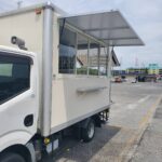ID:87@H25年 アトラス キッチンカー加工車8ナンバー 予備検査付 冷蔵庫、冷凍庫、シンク等機材付き