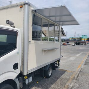 販売済み:　ID:87@H25年 アトラス キッチンカー加工車8ナンバー 予備検査付 冷蔵庫、冷凍庫、シンク等機材付き