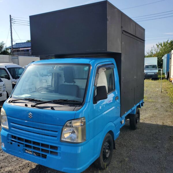 ID:c76@現状販売☆諸費用込☆ 平成26年 スズキ キャリイキッチンカー仕様 ETC、ドラレコ、2箇所販売口、シンク、換気扇