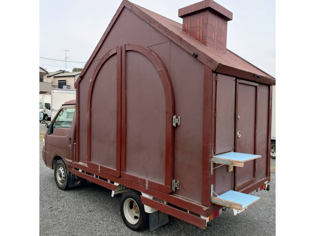 ID:105@平成17年日産 バネットトラック ハウスキッチンカー 冷蔵庫、シンク搭載済 8ナンバー登録 目立ちます☆諸費用込☆ - 画像 (2)