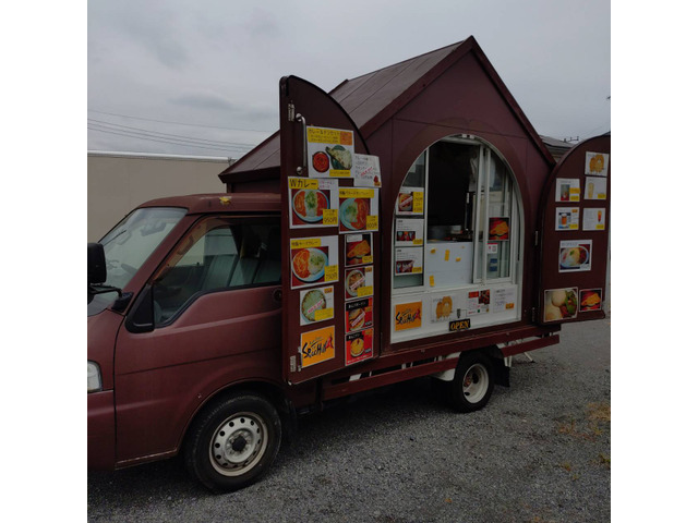 ID:105@平成17年日産 バネットトラック ハウスキッチンカー 冷蔵庫、シンク搭載済 8ナンバー登録 目立ちます☆諸費用込☆ - 画像 (3)