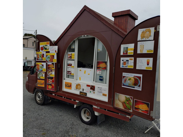 ID:105@平成17年日産 バネットトラック ハウスキッチンカー 冷蔵庫、シンク搭載済 8ナンバー登録 目立ちます☆諸費用込☆ - 画像 (4)