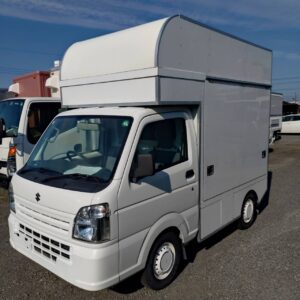ID:119＠令和2年(2020）スズキ キャリイ キッチンカー、販売口二か所　換気扇、2槽シンク、ガスコンロ