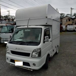 ID:127＠H.30(2018)年 スズキ キャリイ c127 キッチンカー 軽8ナンバー ホワイト 走行106,507km
